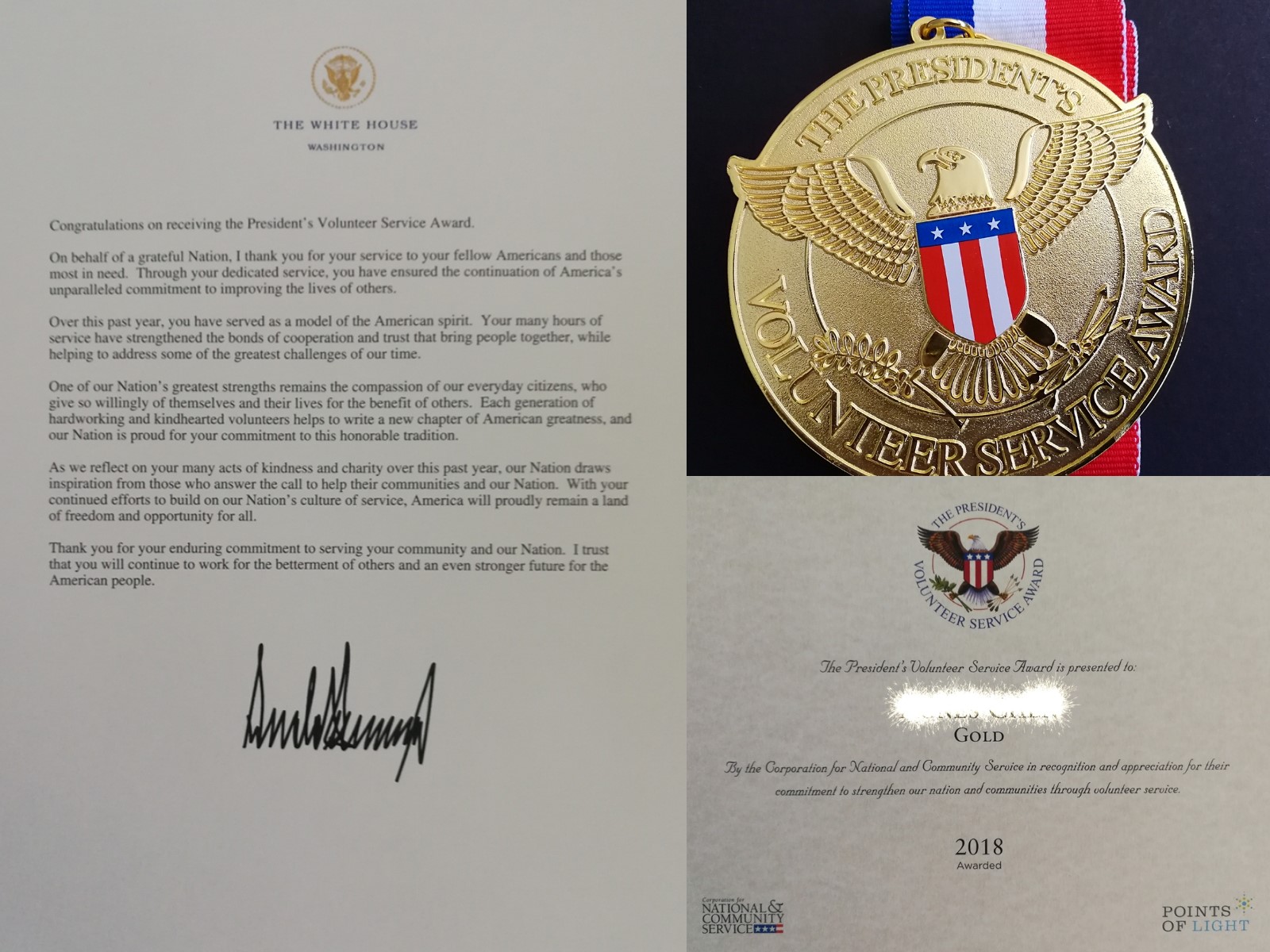 The President`s Volunteer Service Award